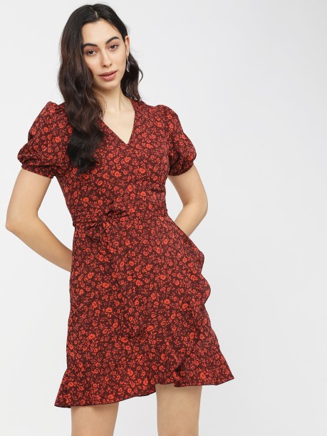 Wrap Womens Dresses - Buy Wrap Womens Dresses Online at Best Prices In  India | Flipkart.com